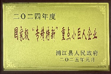 國家級“專精特新”重點小巨人