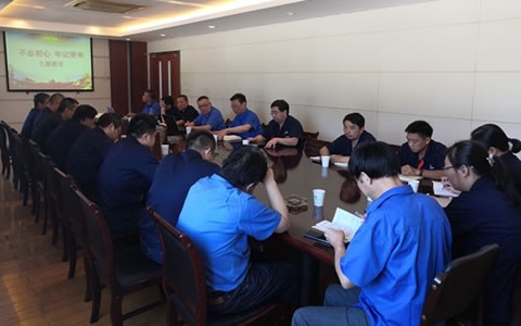 緊密結(jié)合企業(yè)實際，深入開展  第二批“不忘初心，牢記使命”主題教育活動